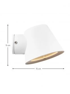 Nordlux Au&szlig;enwandleuchte Aleria in Wei&szlig;, B 12 x H 11 cm -Leuchten Verkaufsladen Aussenwandleuchte Aleria in Weiss 2