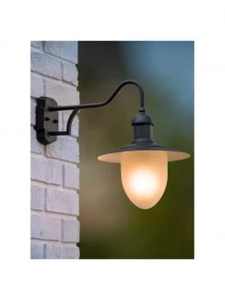 Lucide Au&szlig;enwandleuchte Anne mit Glasschirm, B 25 x H 35 cm -Leuchten Verkaufsladen Aussenwandleuchte Anne mit Glasschirm 1