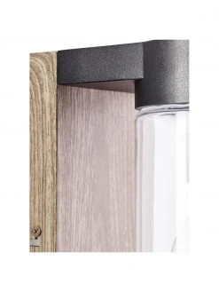 Außenwandleuchte Cabar in Holzoptik, B 10 x H 21 cm 13 Außenwandleuchte Cabar in Holzoptik, B 10 x H 21 cm -Leuchten Verkaufsladen Aussenwandleuchte Cabar in Holzoptik 5