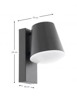 Au&szlig;enwandleuchte Caldiero in Anthrazit, B 14 x H 24 cmNur noch wenige verfügbar -Leuchten Verkaufsladen Aussenwandleuchte Caldiero in Anthrazit 2