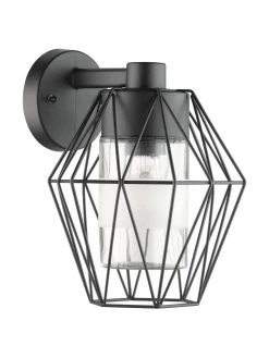 Au&szlig;enwandleuchte Canove mit Glasschirm, B 23 x H 29 cm