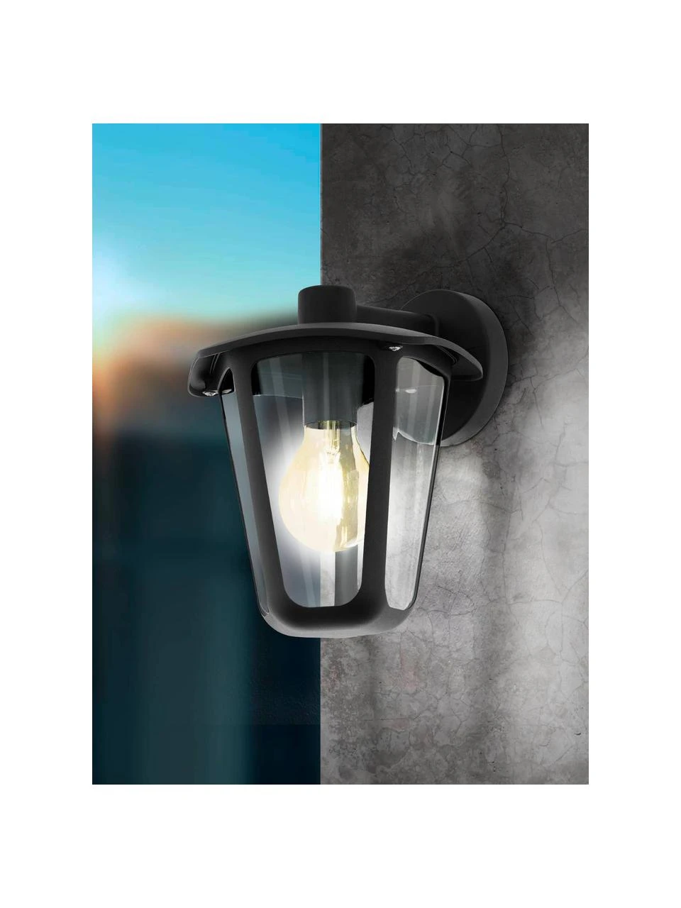 Außenwandleuchte Monreale in Schwarz, B 23 x H 28 cm 4 Außenwandleuchte Monreale in Schwarz, B 23 x H 28 cm – Bild 2