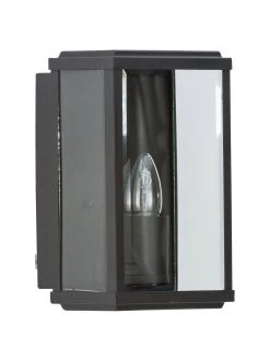 Searchlight Au&szlig;enwandleuchte Wally mit Glasschirm, B 16 x H 25 cm