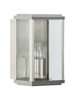 Searchlight Au&szlig;enwandleuchte Wally mit Glasschirm, B 16 x H 25 cm