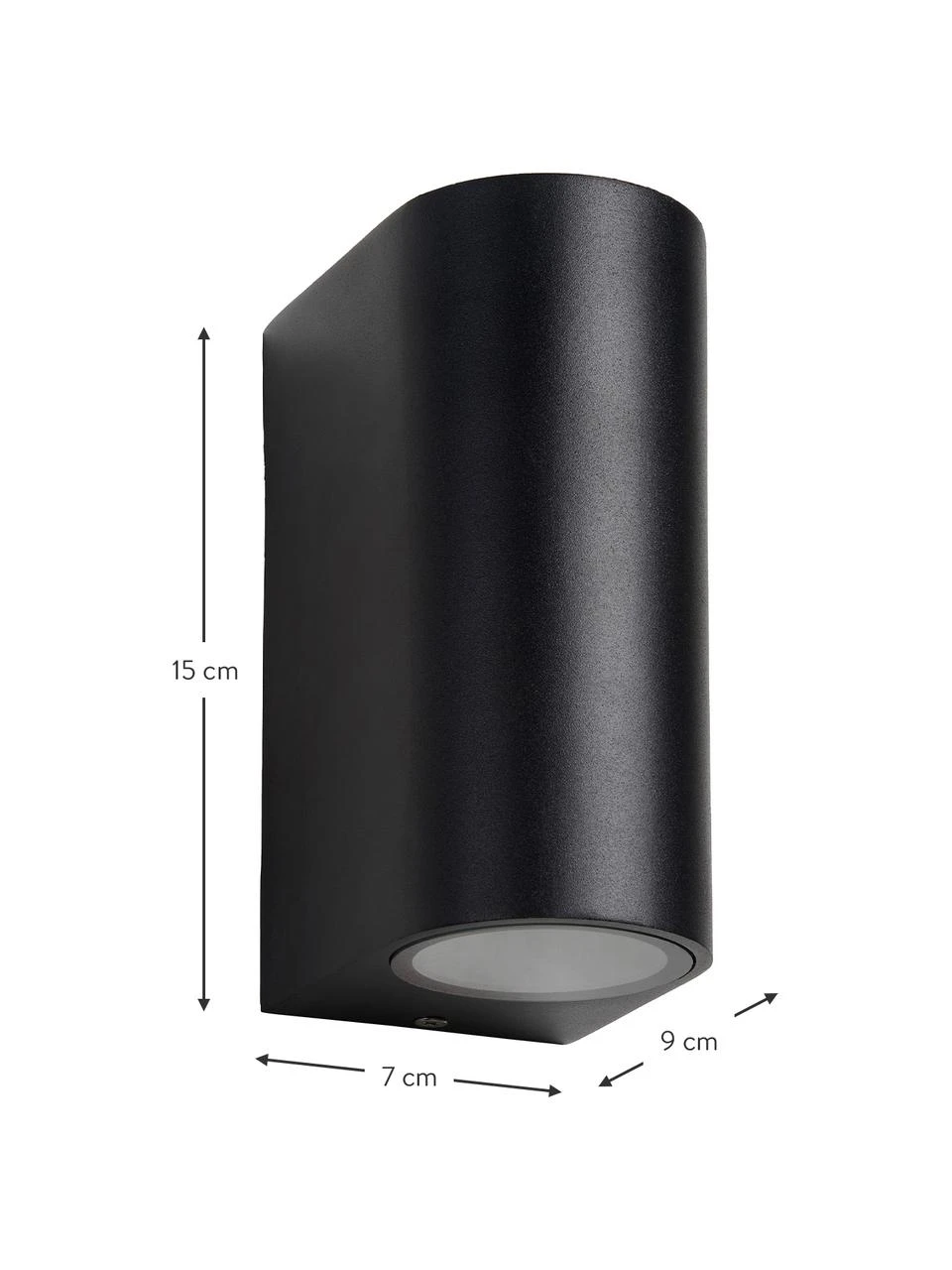 Lucide Außenwandleuchte Zora in Schwarz, B 7 x H 15 cm 5 Lucide Außenwandleuchte Zora in Schwarz, B 7 x H 15 cm – Bild 3