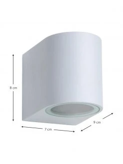 Lucide Außenwandleuchte Zora in Weiß, B 7 x H 8 cm 8 Lucide Außenwandleuchte Zora in Weiß, B 7 x H 8 cm -Leuchten Verkaufsladen Aussenwandleuchte Zora in Weiss 12