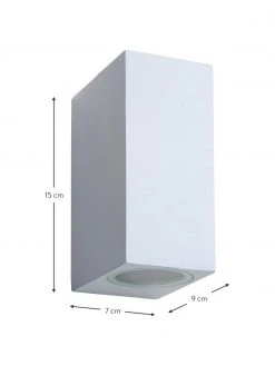 Lucide Au&szlig;enwandleuchte Zora in Wei&szlig;, B 7 x H 15 cm -Leuchten Verkaufsladen Aussenwandleuchte Zora in Weiss 6