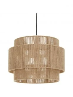 Westwing Collection Boho-Pendelleuchte Cecillia aus Jute, Ø 45 x H 33 cm