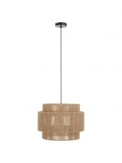 Westwing Collection Boho-Pendelleuchte Cecillia aus Jute, Ø 45 x H 33 cm -Leuchten Verkaufsladen Boho Pendelleuchte Cecillia aus Jute 4