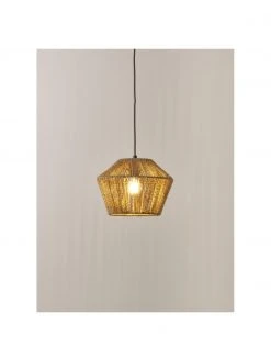 Westwing Collection Boho-Pendelleuchte Mira aus geflochtenem Hanfseil, Ø 30 x H 22 cm -Leuchten Verkaufsladen Boho Pendelleuchte Mira aus geflochtenem Hanfseil 3