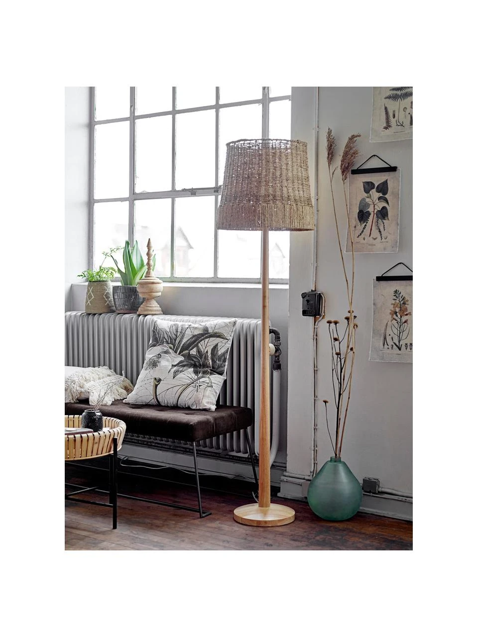 Bloomingville Boho-Stehlampe Ratto aus Gummibaumholz, Ø 40 x H 160 cm 6 Bloomingville Boho-Stehlampe Ratto aus Gummibaumholz, Ø 40 x H 160 cm – Bild 4