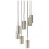Westwing Collection Cluster-Pendelleuchte Arvo in Chromfarben, Ø 38 x H 120 cm -Leuchten Verkaufsladen Cluster Pendelleuchte Arvo in Chromfarben