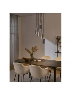 Westwing Collection Cluster-Pendelleuchte Arvo in Chromfarben, Ø 38 x H 120 cm -Leuchten Verkaufsladen Cluster Pendelleuchte Arvo in Chromfarben 2