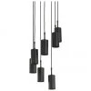 Westwing Collection Cluster-Pendelleuchte Arvo in Schwarz, Ø 38 x H 120 cm