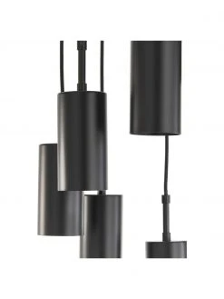 Westwing Collection Cluster-Pendelleuchte Arvo in Schwarz, Ø 38 x H 120 cm -Leuchten Verkaufsladen Cluster Pendelleuchte Arvo in Schwarz 5