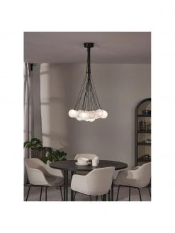 Westwing Collection Cluster-Pendelleuchte Magda aus Glas, Ø 55 x H 110 cm -Leuchten Verkaufsladen Cluster Pendelleuchte Magda aus Glas 4