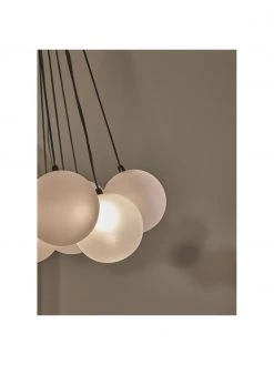 Westwing Collection Cluster-Pendelleuchte Magda aus Glas, Ø 55 x H 110 cm -Leuchten Verkaufsladen Cluster Pendelleuchte Magda aus Glas 5