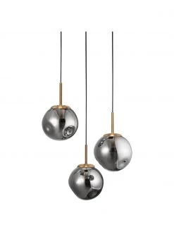 Cluster-Pendelleuchte Spada aus Glas, Ø 40 x H 28 cm