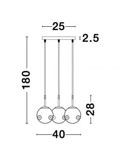 Cluster-Pendelleuchte Spada aus Glas, Ø 40 x H 28 cm -Leuchten Verkaufsladen Cluster Pendelleuchte Spada aus Glas 5
