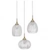 Cluster-Pendelleuchte Vario aus satiniertem Glas, Ø 39 x H 24 cmNur noch wenige verfügbar -Leuchten Verkaufsladen Cluster Pendelleuchte Vario aus satiniertem Glas