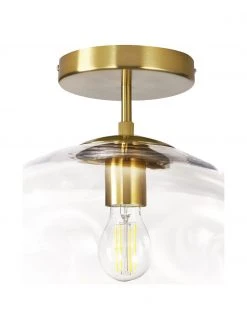 Westwing Collection Deckenleuchte Amora aus transparentem Glas, Ø 35 x H 28 cm -Leuchten Verkaufsladen Deckenleuchte Amora aus transparentem Glas 10