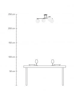 Westwing Collection Deckenleuchte Atlanta aus Opalglas, B 65 x H 30 cm -Leuchten Verkaufsladen Deckenleuchte Atlanta aus Opalglas 3