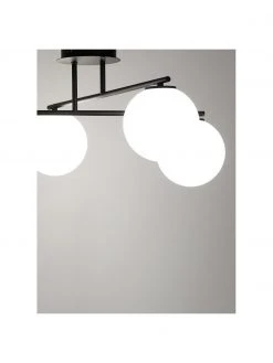 Westwing Collection Deckenleuchte Atlanta aus Opalglas, B 65 x H 30 cm -Leuchten Verkaufsladen Deckenleuchte Atlanta aus Opalglas 4