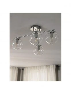 Westwing Collection Deckenleuchte Atlanta aus transparentem Glas, B 65 x H 30 cm 10 Westwing Collection Deckenleuchte Atlanta aus transparentem Glas, B 65 x H 30 cm -Leuchten Verkaufsladen Deckenleuchte Atlanta aus transparentem Glas 2