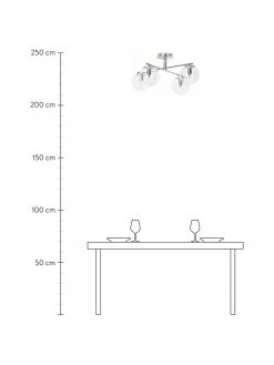Westwing Collection Deckenleuchte Atlanta aus transparentem Glas, B 65 x H 30 cm 11 Westwing Collection Deckenleuchte Atlanta aus transparentem Glas, B 65 x H 30 cm -Leuchten Verkaufsladen Deckenleuchte Atlanta aus transparentem Glas 3