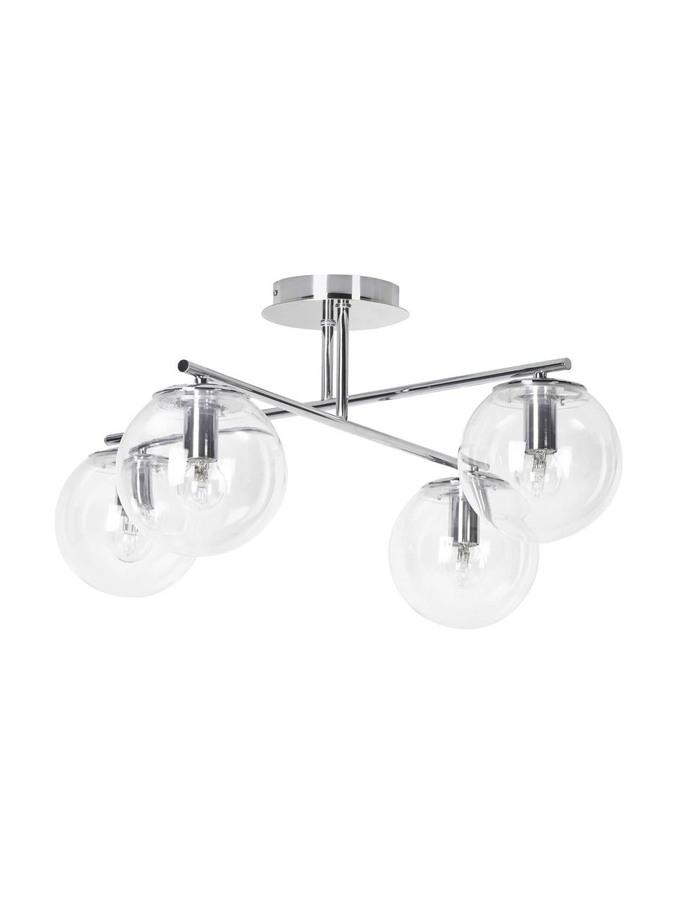 Westwing Collection Deckenleuchte Atlanta aus transparentem Glas, B 65 x H 30 cm 7 Westwing Collection Deckenleuchte Atlanta aus transparentem Glas, B 65 x H 30 cm – Bild 5