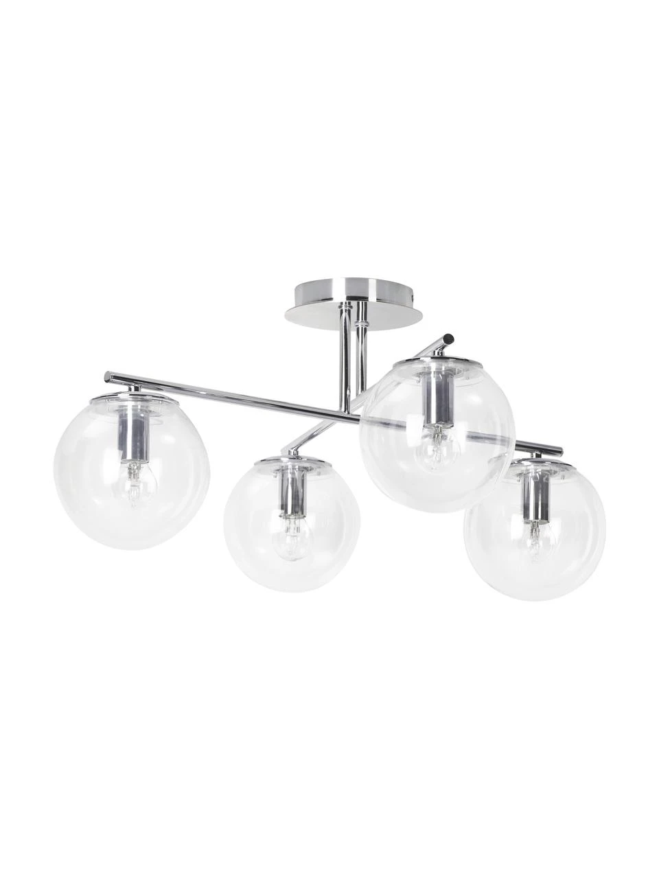 Westwing Collection Deckenleuchte Atlanta aus transparentem Glas, B 65 x H 30 cm 3 Westwing Collection Deckenleuchte Atlanta aus transparentem Glas, B 65 x H 30 cm