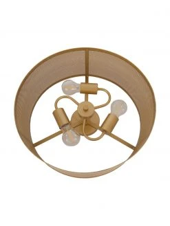 Searchlight Deckenleuchte Goldy aus Metall, Ø 45 x H 21 cm 9 Searchlight Deckenleuchte Goldy aus Metall, Ø 45 x H 21 cm -Leuchten Verkaufsladen Deckenleuchte Goldy aus Metall 2