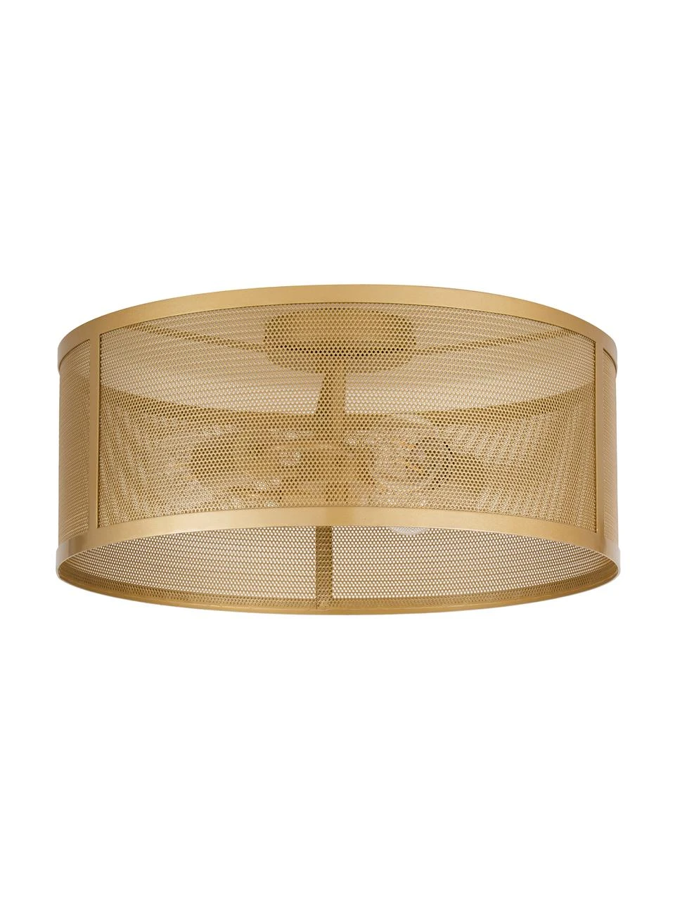 Searchlight Deckenleuchte Goldy aus Metall, Ø 45 x H 21 cm 3 Searchlight Deckenleuchte Goldy aus Metall, Ø 45 x H 21 cm