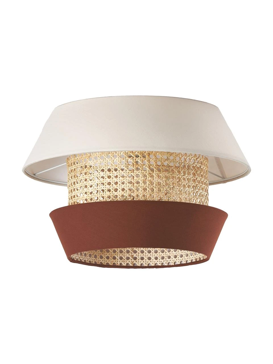 Westwing Collection Deckenleuchte Klea aus Wiener Geflecht in Creme/Braun, Ø 45 x H 30 cm 3 Westwing Collection Deckenleuchte Klea aus Wiener Geflecht in Creme/Braun, Ø 45 x H 30 cm