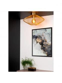 Lucide Deckenleuchte Mesh aus Metall, Ø 45 x H 24 cmNur noch wenige verfügbar -Leuchten Verkaufsladen Deckenleuchte Mesh aus Metall 1