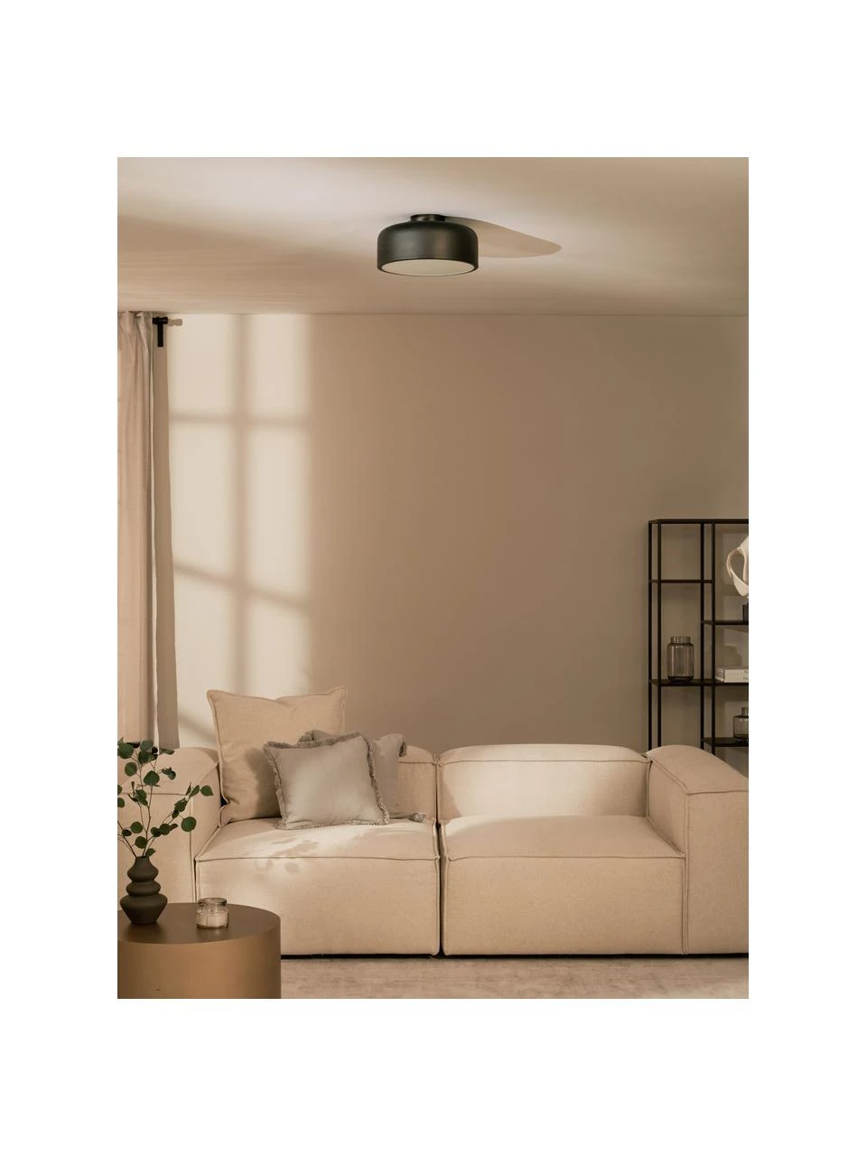 Westwing Collection Deckenleuchte Ole aus Metall, Ø 35 x H 18 cm 4 Westwing Collection Deckenleuchte Ole aus Metall, Ø 35 x H 18 cm – Bild 2