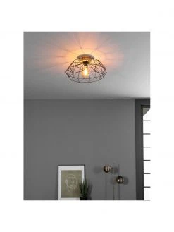 Deckenleuchte Padstow mit Holz-Dekor, Ø 46 x H 21 cm -Leuchten Verkaufsladen Deckenleuchte Padstow mit Holz Dekor 4