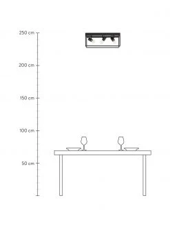 Deckenleuchte Silentina im Industrial-Style, B 54 x H 21 cmNur noch wenige verfügbar -Leuchten Verkaufsladen Deckenleuchte Silentina im Industrial Style 8