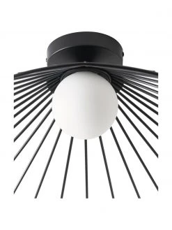 Westwing Collection Deckenleuchte Silvan in Schwarz, B 59 x H 24 cm -Leuchten Verkaufsladen Deckenleuchte Silvan in Schwarz 5