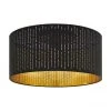 Deckenleuchte Varillas in Schwarz-Gold, Ø 48 x H 22 cm -Leuchten Verkaufsladen Deckenleuchte Varillas in Schwarz Gold