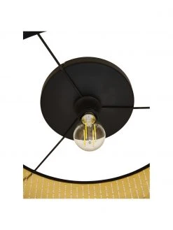 Deckenleuchte Varillas in Schwarz-Gold, Ø 48 x H 22 cm -Leuchten Verkaufsladen Deckenleuchte Varillas in Schwarz Gold 5