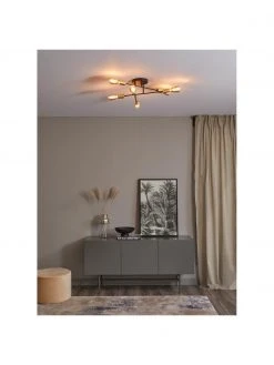 Westwing Collection Deckenleuchte Venja in Messing, Ø 55 x H 20 cm -Leuchten Verkaufsladen Deckenleuchte Venja in Messing 4