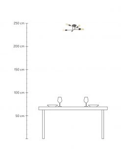 Westwing Collection Deckenleuchte Venja in Schwarz, Ø 55 x H 20 cm -Leuchten Verkaufsladen Deckenleuchte Venja in Schwarz 3