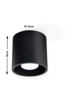 Deckenspot Roda in Schwarz, Ø 10 x H 10 cm -Leuchten Verkaufsladen Deckenspot Roda in Schwarz 5
