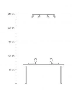 Deckenstrahler Etna in Grau, B 80 x H 15 cm -Leuchten Verkaufsladen Deckenstrahler Etna in Grau 2