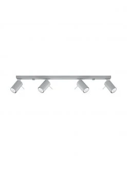 Deckenstrahler Etna in Grau, B 80 x H 15 cm