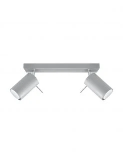 Deckenstrahler Etna in Grau, B 30 x H 15 cm