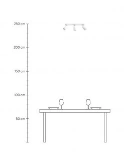 Deckenstrahler Etna in Wei&szlig;, B 45 x H 15 cm -Leuchten Verkaufsladen Deckenstrahler Etna in Weiss 2