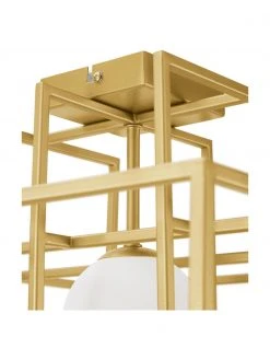 Westwing Collection Design Deckenleuchte Rubic mit Glasschirm, B 40 x H 43 cm -Leuchten Verkaufsladen Design Deckenleuchte Rubic mit Glasschirm 4