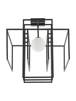 Westwing Collection Design Deckenleuchte Rubic mit Glasschirm, B 40 x H 43 cm -Leuchten Verkaufsladen Design Deckenleuchte Rubic mit Glasschirm 8